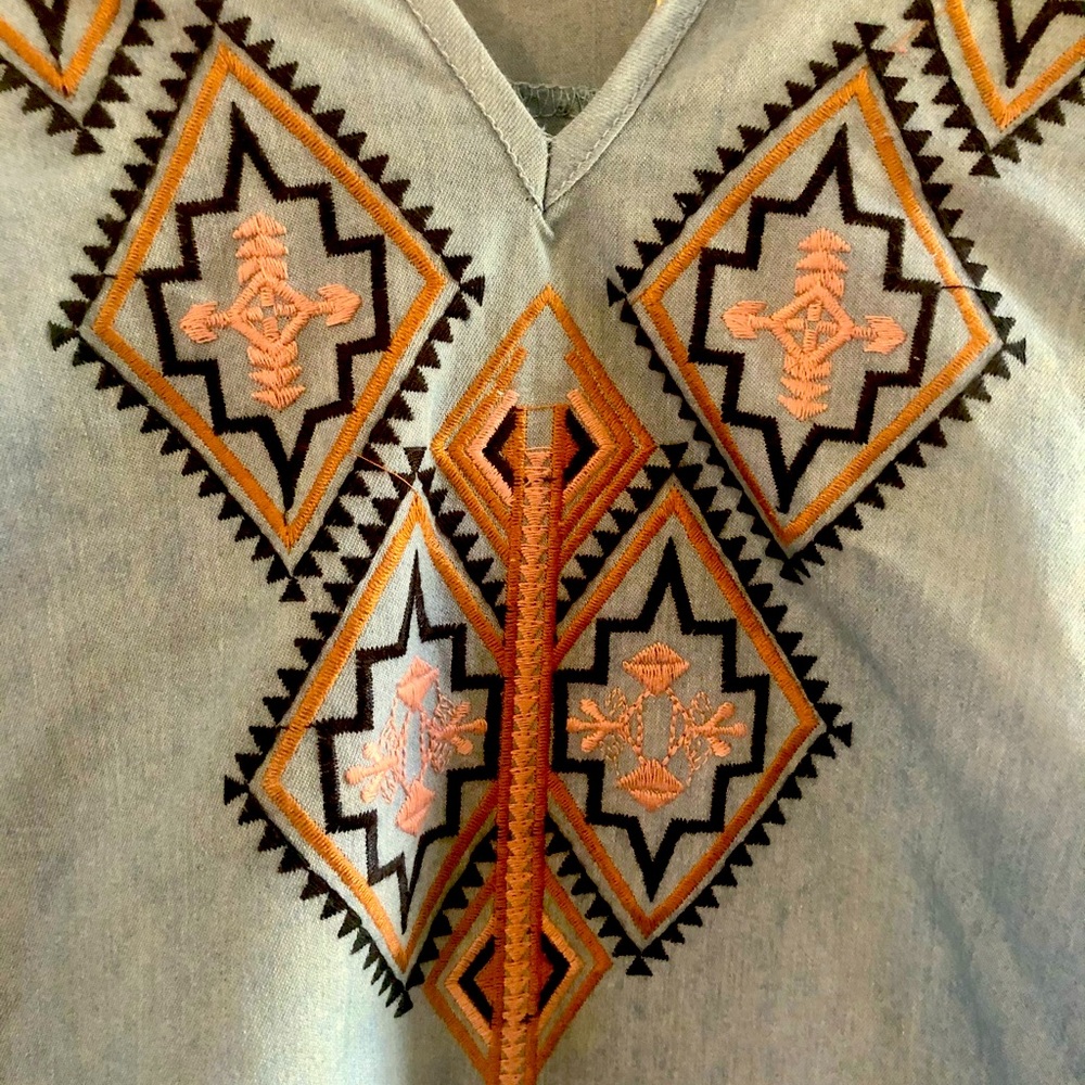 Long sleeves denim top